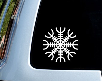 Decal Helm of Awe,Aegishjalmur symbol, Laptop Decal,Laptop Sticker,Car Sticker,Car Decal,Phone decal,Norse mythology,Viking Symbol