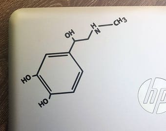 Decal {Adrenaline molecule}-Laptop Decal/Laptop Sticker/Phone decal/Phone sticker/Car Sticker/Car Decal/Window Decal/Window Sticker