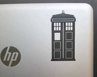 Decal Tardis-Dr Who,Laptop Decal,Laptop Sticker,Car Sticker,Car Decal,Phone decal,Phone sticker,Window Decal/Window Sticker