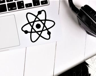 Decal Atom. The big bang theory,Laptop Decal,Laptop Sticker,Phone decal,Phone sticker,Car Sticker,Car Decal,Window Decal,Window Sticker