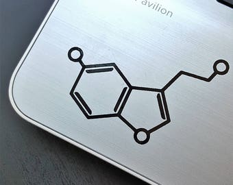 Decal Serotonin molecule Laptop Decal,Laptop Sticker,Car Sticker,Car Decal,Phone decal,Phone sticker,Window Decal,Window Sticker