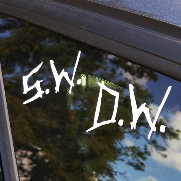 Decal Supernatural Sam Winchester Dean Winchester Initials S.W. D.W Laptop Decal,Laptop Sticker,Car Sticker,Car Decal