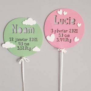 Personalised colorful birth ball