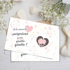 Carte à gratter "Tu vas être arrière grand-père!" ou "Tu vas être arrière grand mère!"