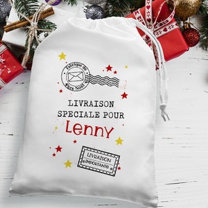 Pocket / bag / customizable package Special Christmas delivery with first name