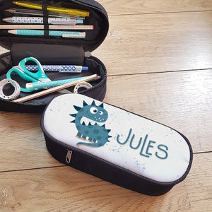 Trousse personnalisée avec prénom Dinosaure