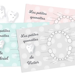 Carte "Les petites quenottes" personnalisable