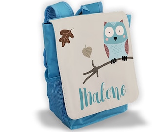 Custom crib/kindergarten child's backpack OWL