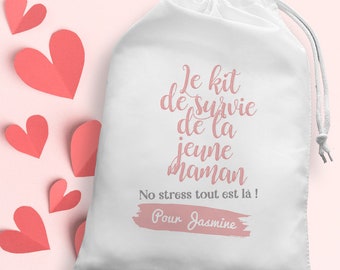 Grande pochette pour jeune maman - Kit de survie accouchement