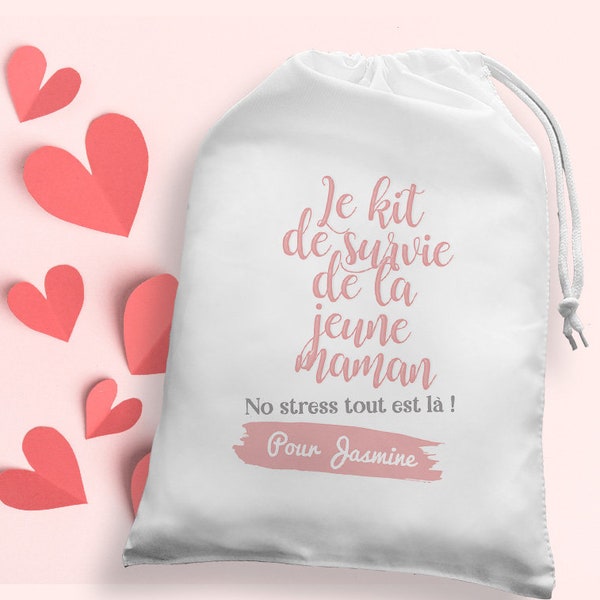 Grande pochette pour jeune maman - Kit de survie accouchement