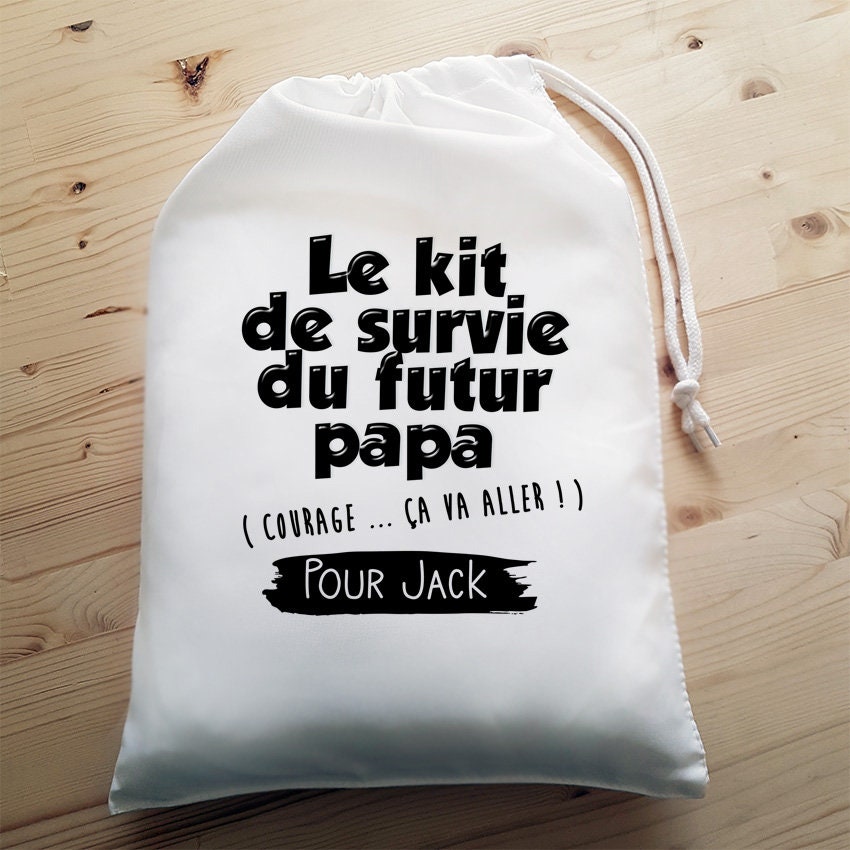 Large custom pouch for young or future dad - Survival Kit - Dad's…