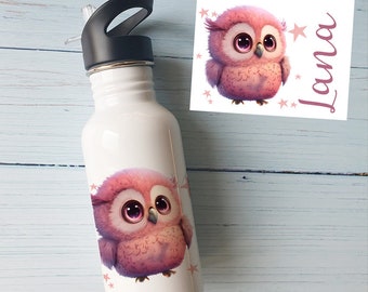 Personalized gourd name Pink owl