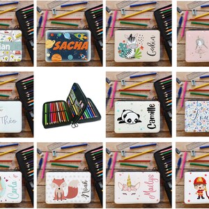 Trousse remplie crayons feutres personnalisée