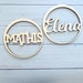 Wood name wall decoration 