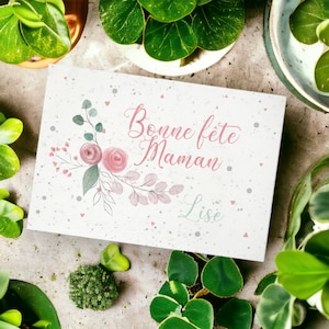 Carte à planter avec graines personnalisée Bonne fête