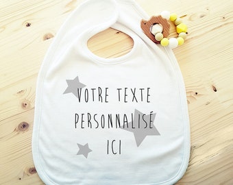 ¡Bib personalizado con TU texto!