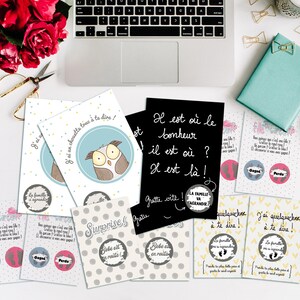 Pack annonce de grossesse|Annonce grossesse originale|Carte à gratter|Annonce grossesse personnalisé à gratter|Annonce sexe bébé