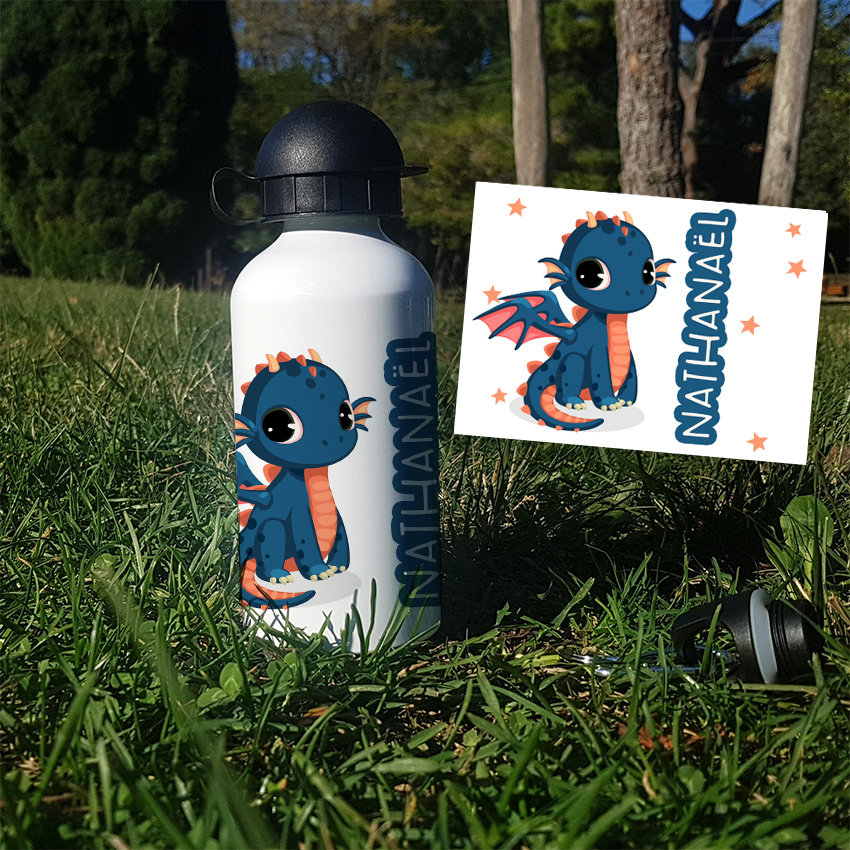 Gourde Personnalisée Prénom Dragon