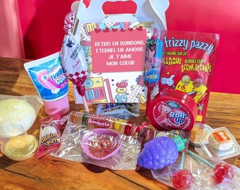 Gepersonaliseerde snoepdoos uit de jaren 80 en 90 - Vintage - Voor Valentijnsdag