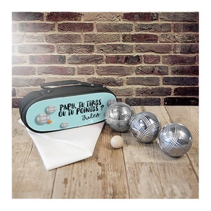 Personalized pétanque ball storage bag image 1