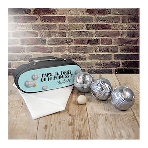 Personalised petanque ball storage bag image 1