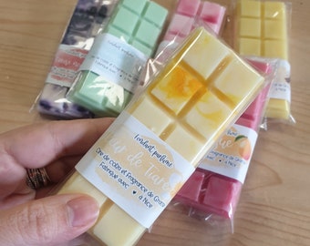 Tablettes de cire fondant parfumé, plusieurs parfums disponibles
