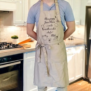 Personalized kitchen or barbecue apron with your text