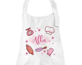 Girly child kitchen apron