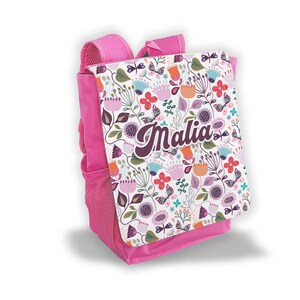 Sac à dos enfant personnalisé crèche / maternelle boheme fleuri