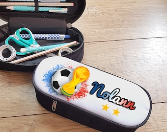 Trousse personnalisée avec prénom Foot Champion Coupe du monde