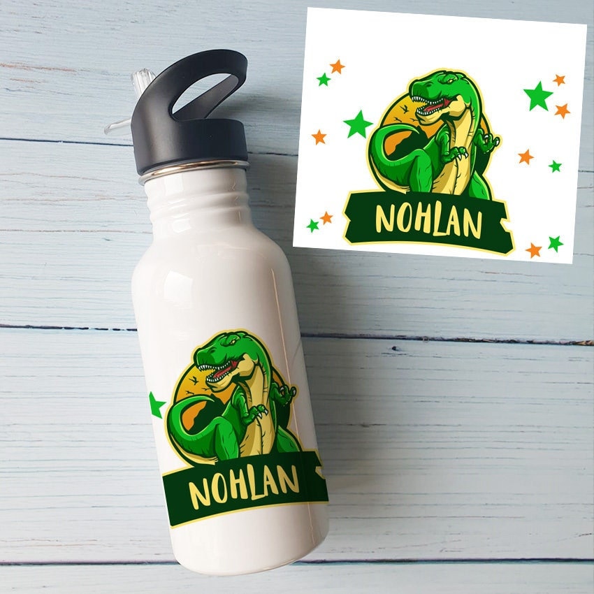 Gourde Personnalisée Prénom T Rex Dinosaure
