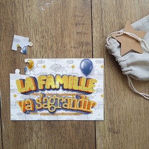 Puzzle La famille va s'agrandir !  annonce surprise originale|Annonce grossesse originale|Puzzle originale|Annonce grossesse