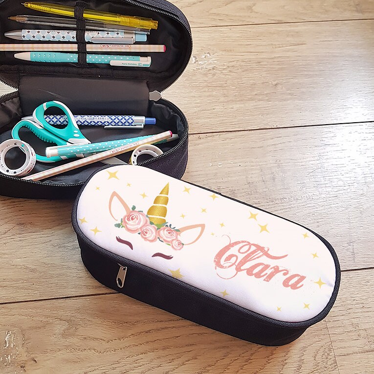 Trousse Personnalisée avec Prénom Licorne