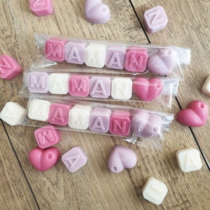 Mini Mom derretido con aroma a Cereza Negra, cera de colza natural, fragancia Grasse sin CMR ni ftalatos - Feliz Día de la Mamá - Día de la Madre