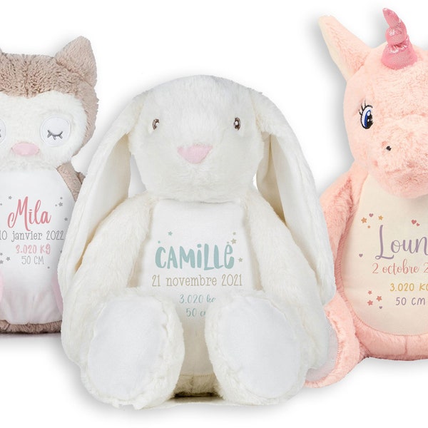 Peluche doudou personnalisée imprimée