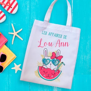 Einkaufstasche personalisierte Kind Lapine
