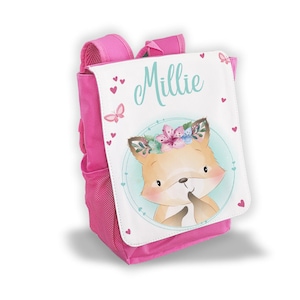 Sac à dos enfant personnalisé crèche / maternelle renarde