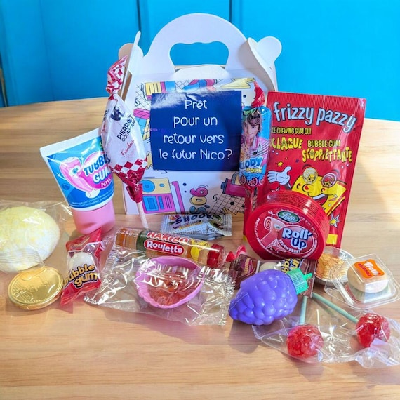 Personalized 80's and 90's Candy Box - Vintage - for Christmas