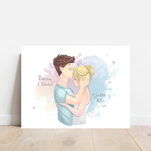 Aluminum plate couple, lovers, valentine&#39;s day