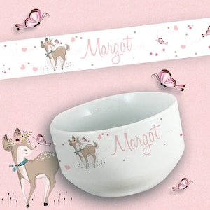 Personalized bowl with first name - Suede