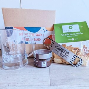 Papy beer aperitif box - Personalized aperitif box | Father&#39;s Day gift idea | Personalized gift idea for dad | Grandpa gift idea / Grandpa gift