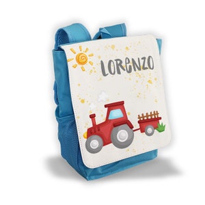 Sac à dos enfant personnalisé crèche / maternelle Tracteur