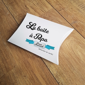 Boîte à papa personnalisée avec prénom vide