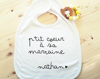 Personalized bib with YOUR text !!