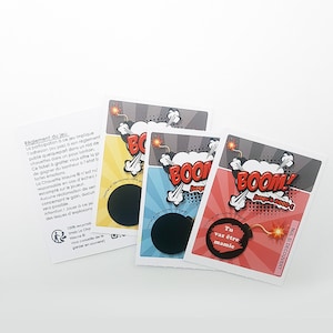Ticket à gratter "Boom" avec message surprise|Annonce grossesse originale|Carte à gratter|Annonce grossesse à gratter|Annonce naissance bébé