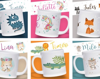 Tasse / gobelet enfant incassable personnalisée avec prénom