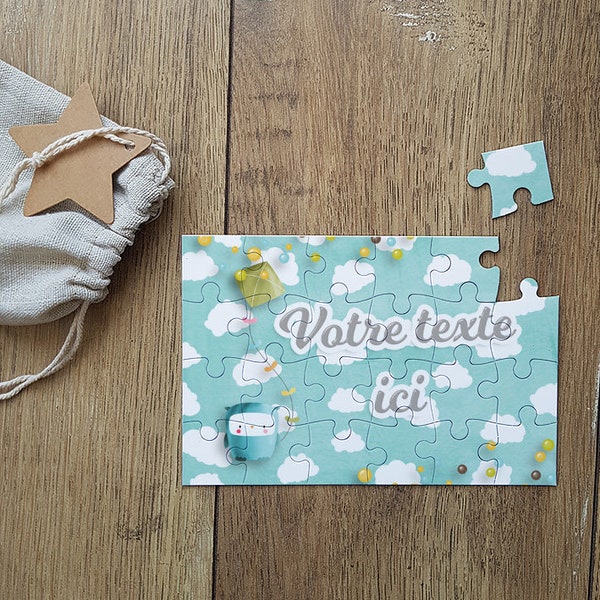 Gepersonaliseerde puzzel met jouw tekst|Originele zwangerschapsaankondiging|Gepersonaliseerde puzzel|Huwelijksaankondiging|getuigenverzoek|Wolkenmodel