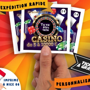 Annonce grossesse personnalisé à gratter  Casino|Annonce grossesse originale|Carte à gratter|Annonce grossesse personnalisé à gratter