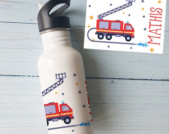 Personalized gourd first name Fire Truck