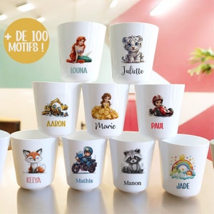 Personalized children&#39;s plastic cup/Unbreakable children&#39;s glass/Maternal cup/Children&#39;s first name cup